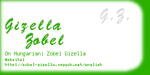 gizella zobel business card